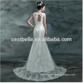 Elegant A Line white Trumpet Mermaid Wedding Dress